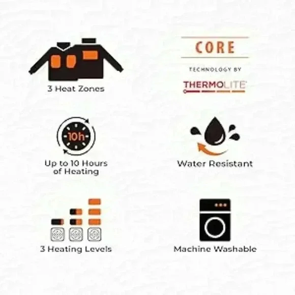 ORORO Women's Heated Parka Jacket with Thermolite Insulation - Picture 8 of 11